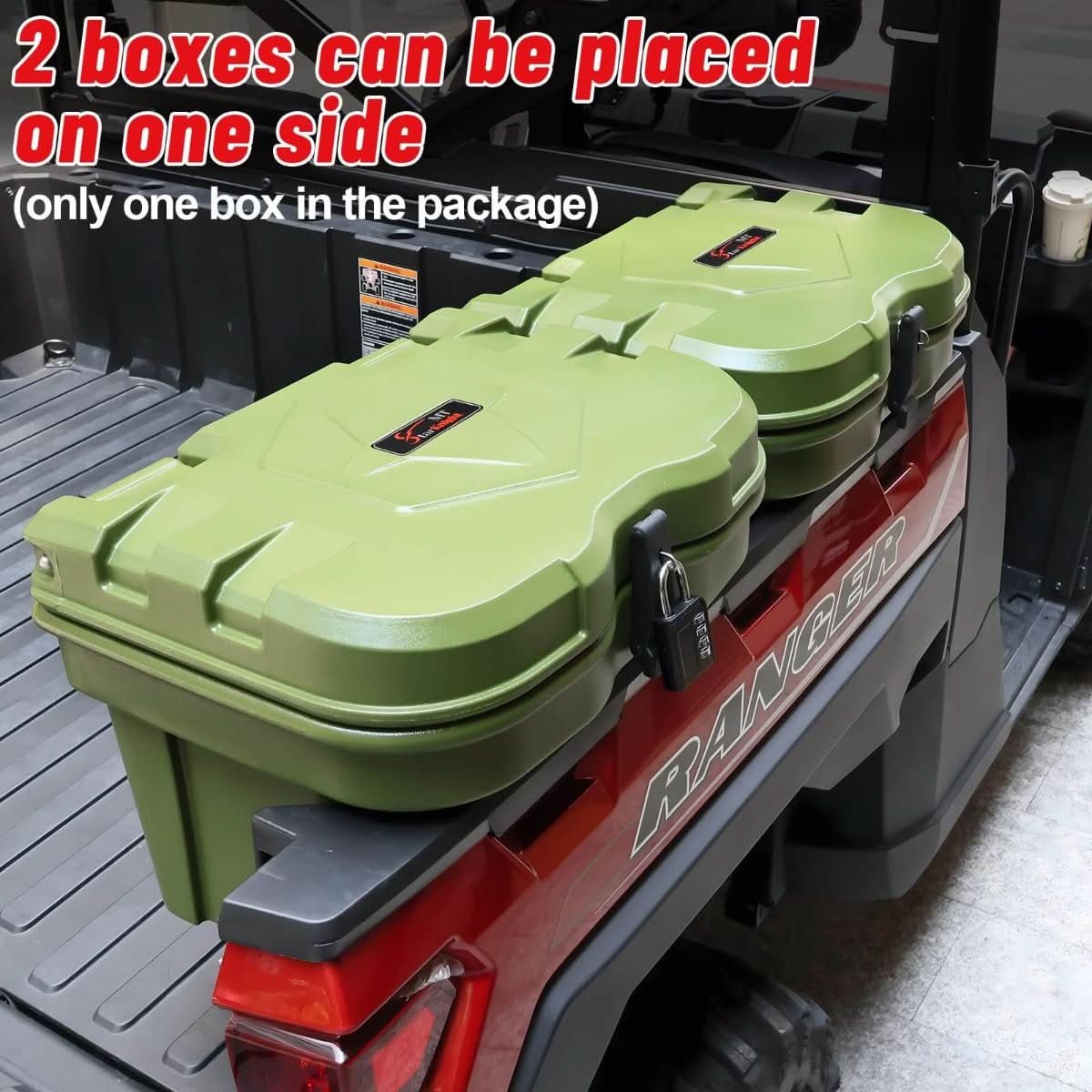 polaris ranger 2 boxes placed one side view