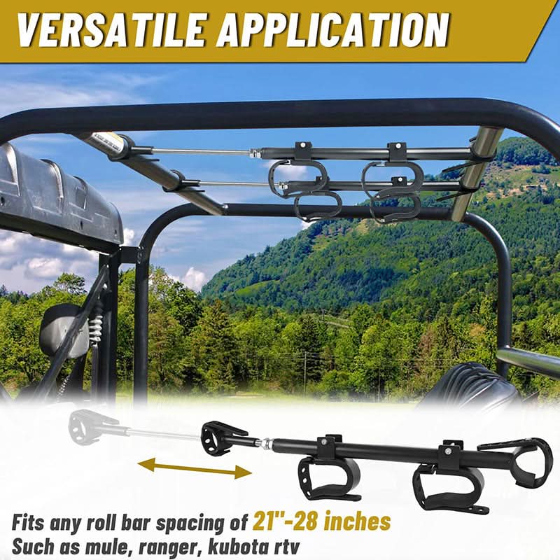 Fits any roll bar spacing of 21-28inces