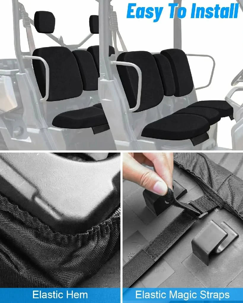 easy to install the black defender max seat covers