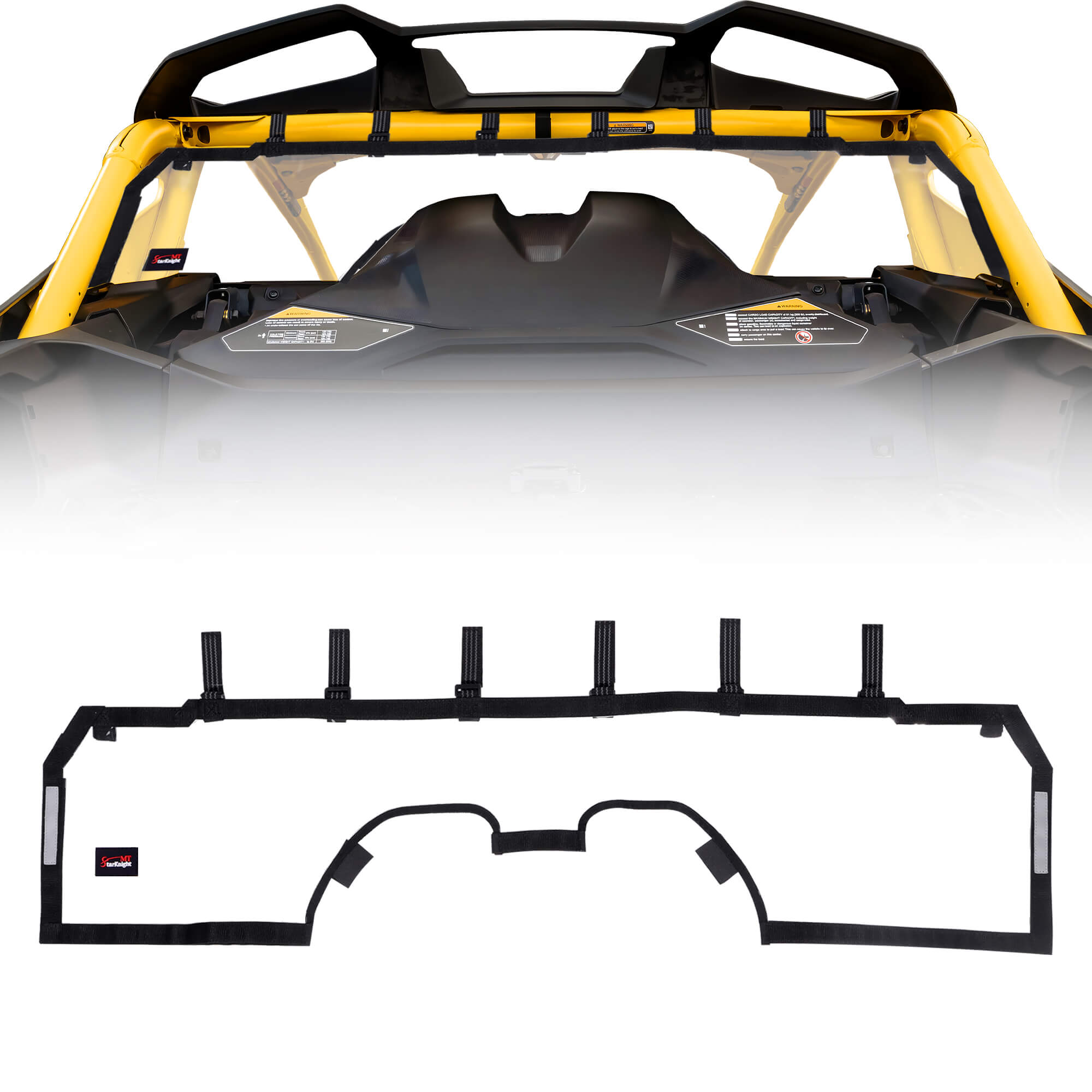 StarknightMT Maverick R soft rear windshield