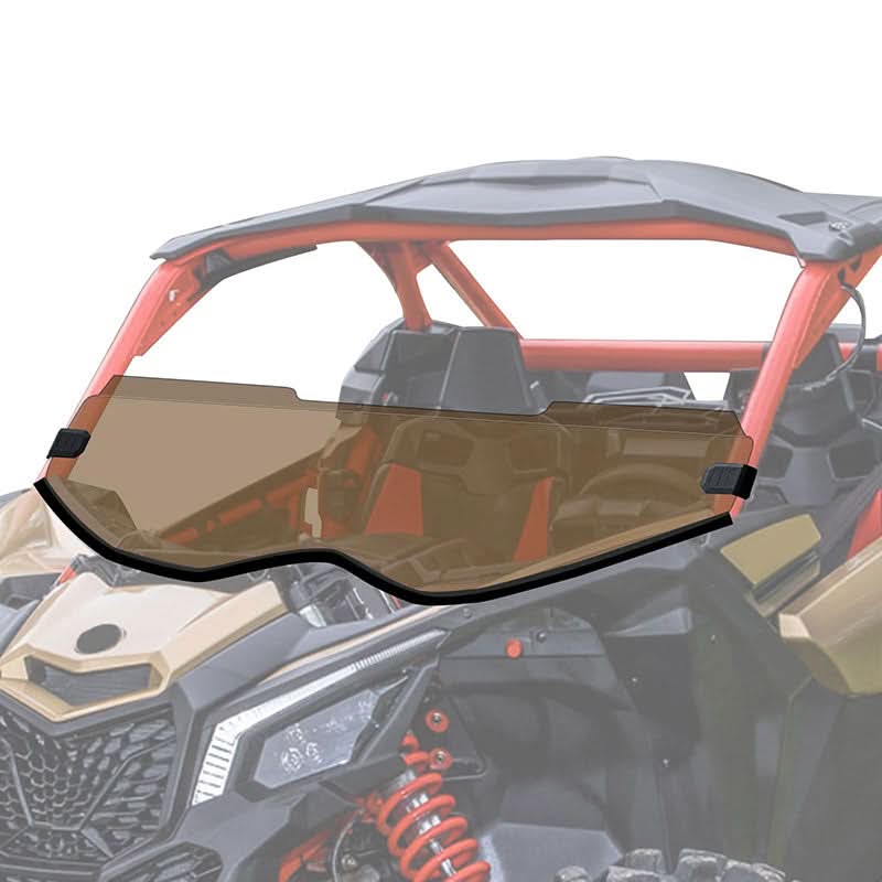 can am x3 tinted half windshield