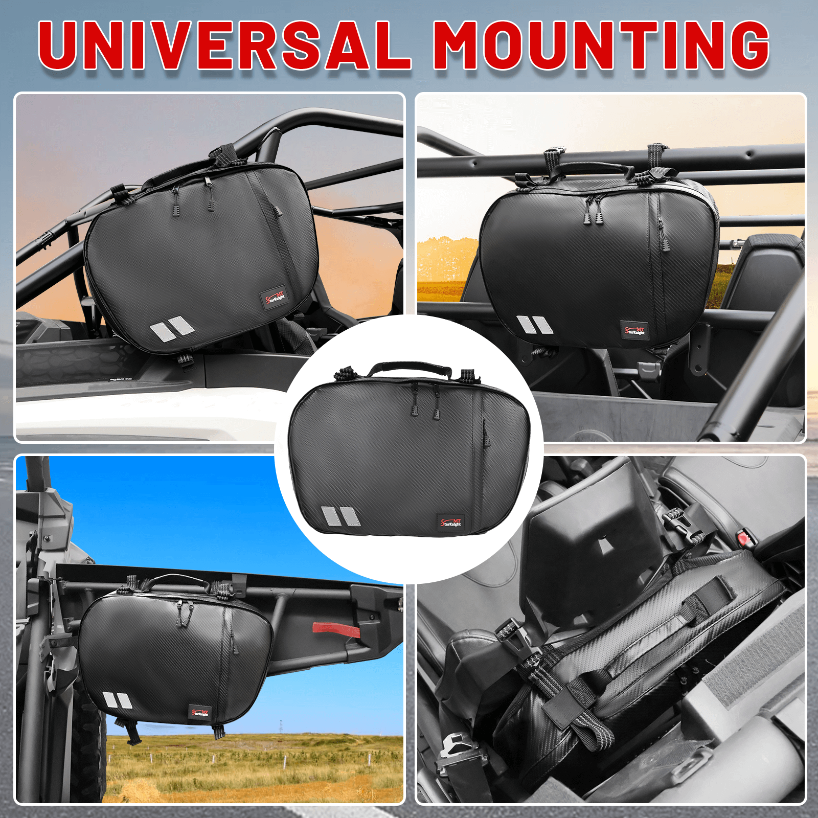 UTV drive belt bag universal mounting 