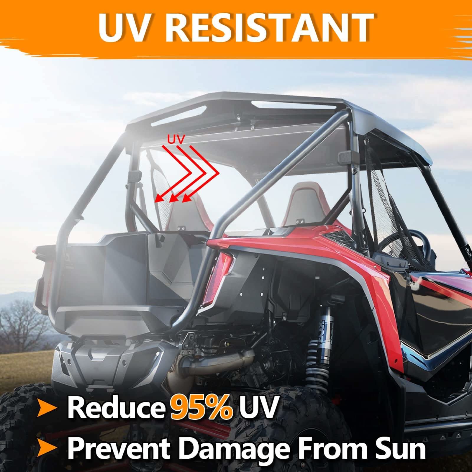 uv resistant for Honda talon 1000R windshield