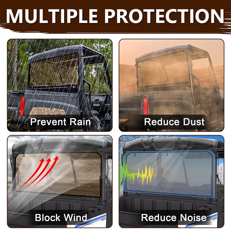 multiple protection of the polaris ranger midesizewindshield